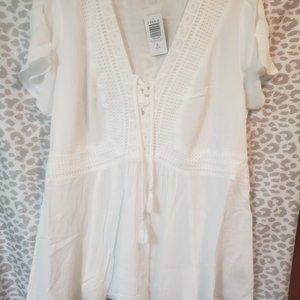 Torrid babydoll crochet front 2 XXL NWT